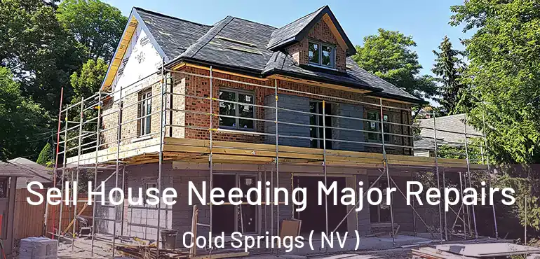  Sell House Needing Major Repairs Cold Springs ( NV )