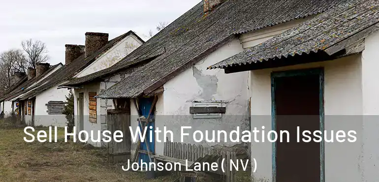  Sell House With Foundation Issues Johnson Lane ( NV )
