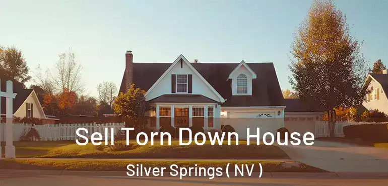  Sell Torn Down House Silver Springs ( NV )