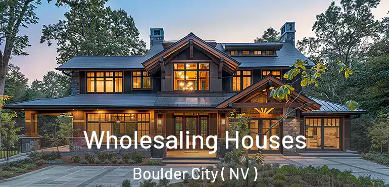  Wholesaling Houses Boulder City ( NV )